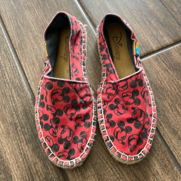 Ubuntu Disney Mickey Mouse Espadrille Flats - Picture 1 of 5
